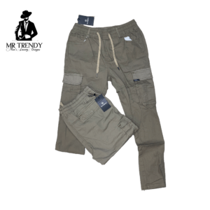 Brown Drawstring Men's Cargo