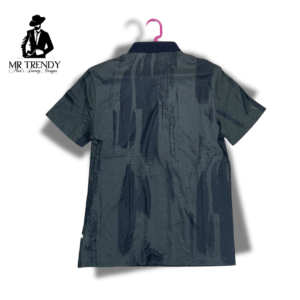 Army-print polo T-shirt