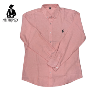 Peach Polo Casual Shirt