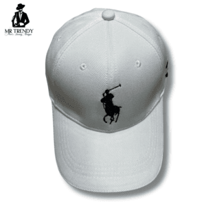 White Polo Snapback Hat