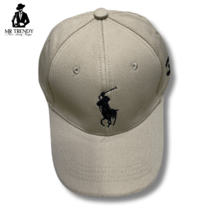 Cream Polo Snapback Hat