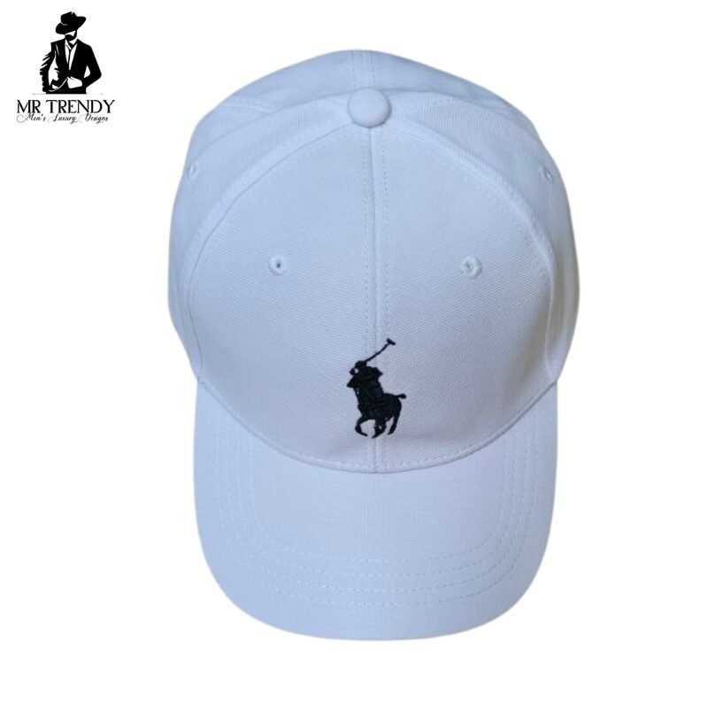 White Polo Snapback Hat