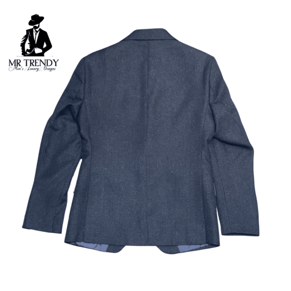 Dark Grey Turkey Blazer Slim Fit for Men - Image 2