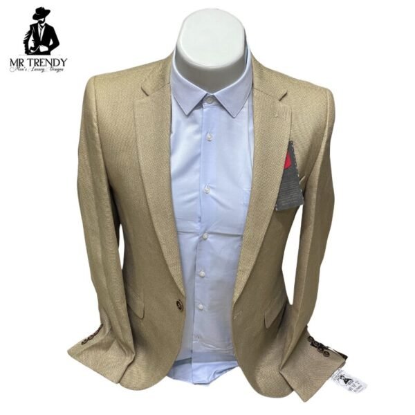 Beige ElitMen Turkey Blazers for Men