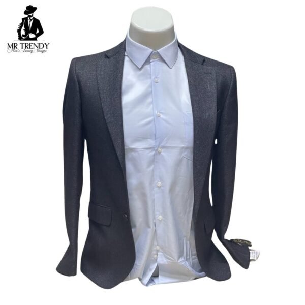 Dark Grey Turkey Blazer Slim Fit for Men