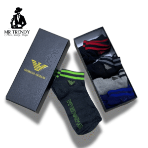 Random Design Socks with Giorgio Armani Gift Packaging.