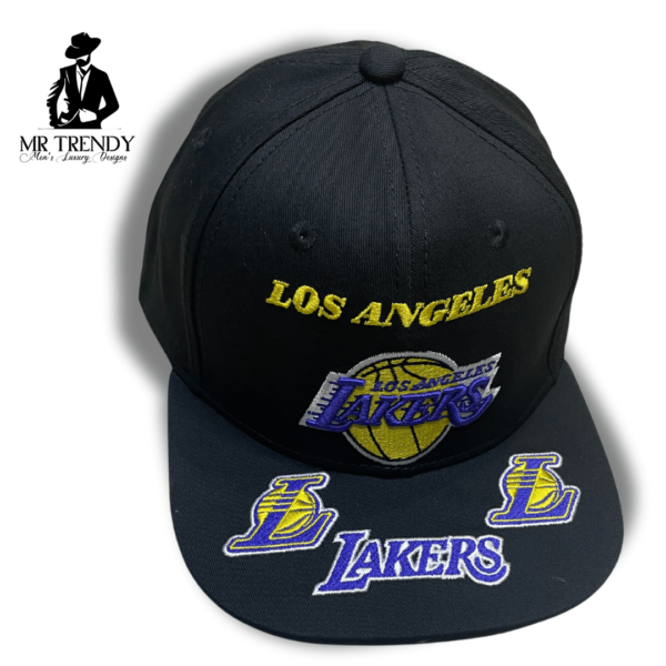 Lakers Snapback Flat Cap For Men - Image 3