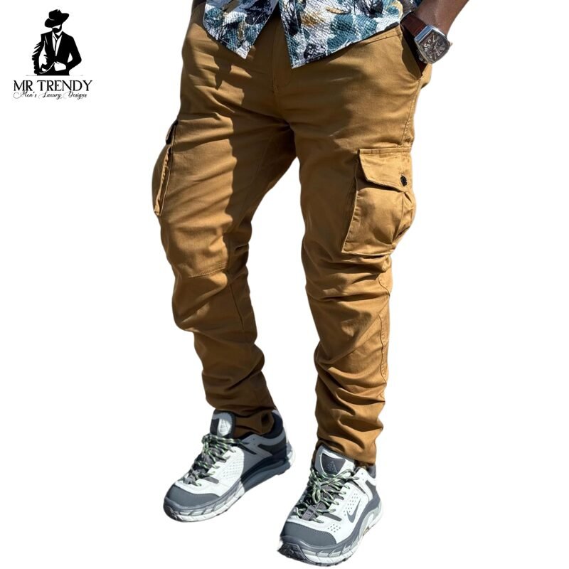 Brown Tactical Cargo Pants for Men