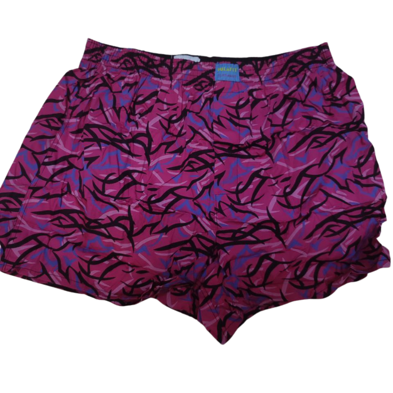 🩳 Pink Cotton Boxer Shorts for Men