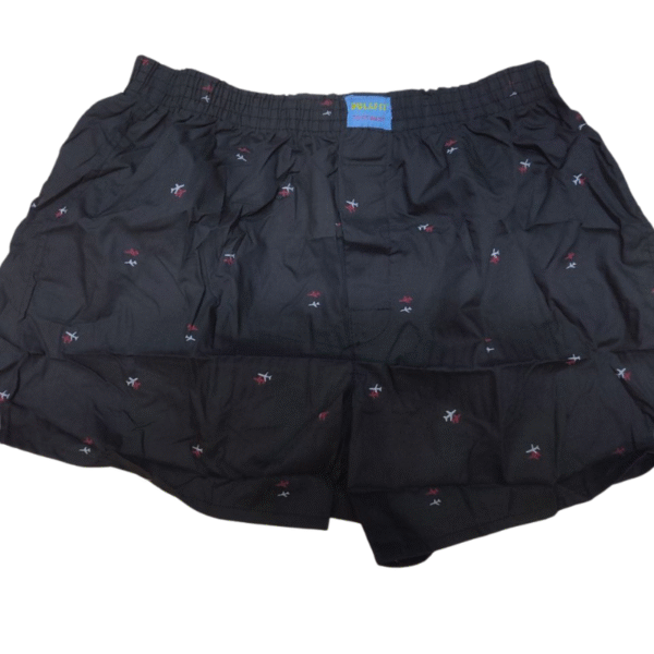 Black Men's Cotton Boxer Shorts  