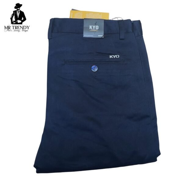 Dark Blue Casual Pants for Men