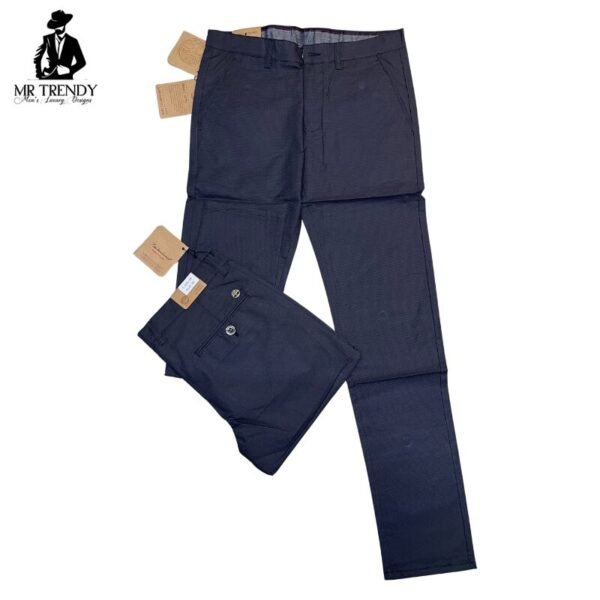 Dark Purple Casual Pants for Men - Image 2