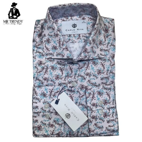 Carlo Riva Floral Shirt for Men | Italian Design | M