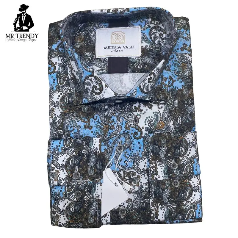 Floral Casual Long Sleeve Shirt for Men | XL