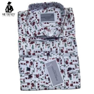 Italian Style Floral Long Sleeve Shirt for Men | M
