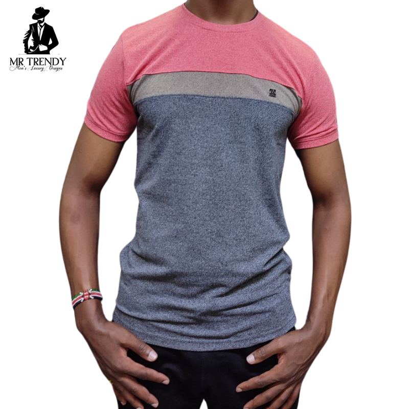 Maroon & Grey Heavy Duty T-shirt