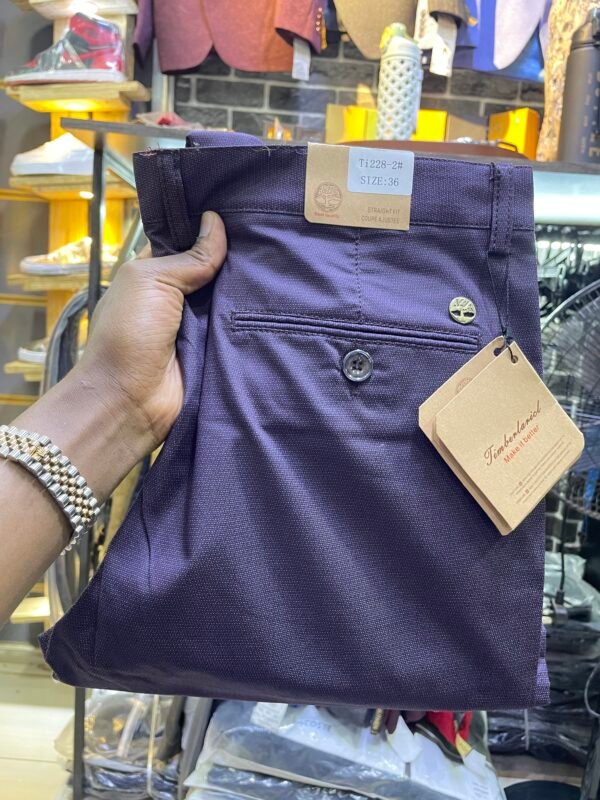 Purple Casual Pants