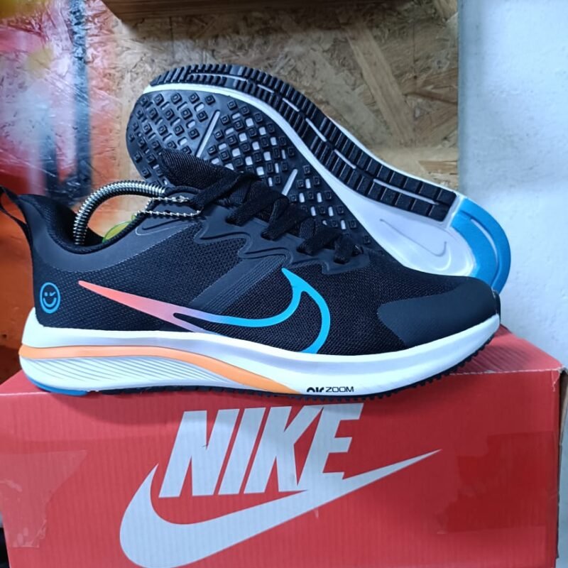 Black & Sky Blue Nike Zoom Trainers