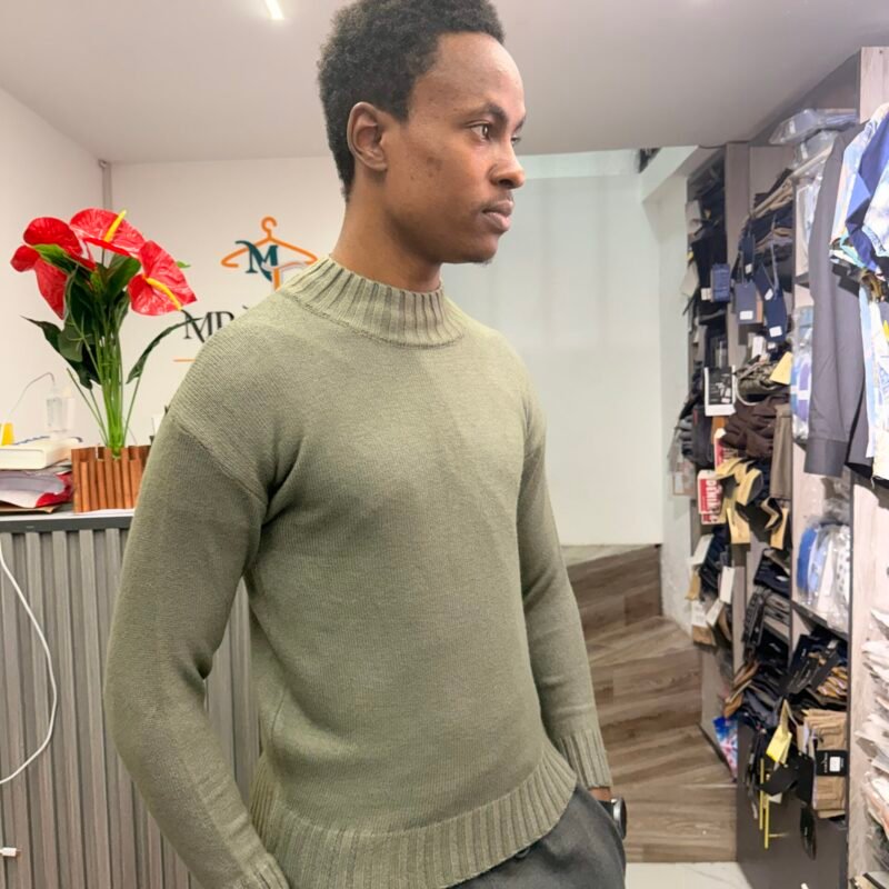 Beige Turtleneck Sweaters for Men