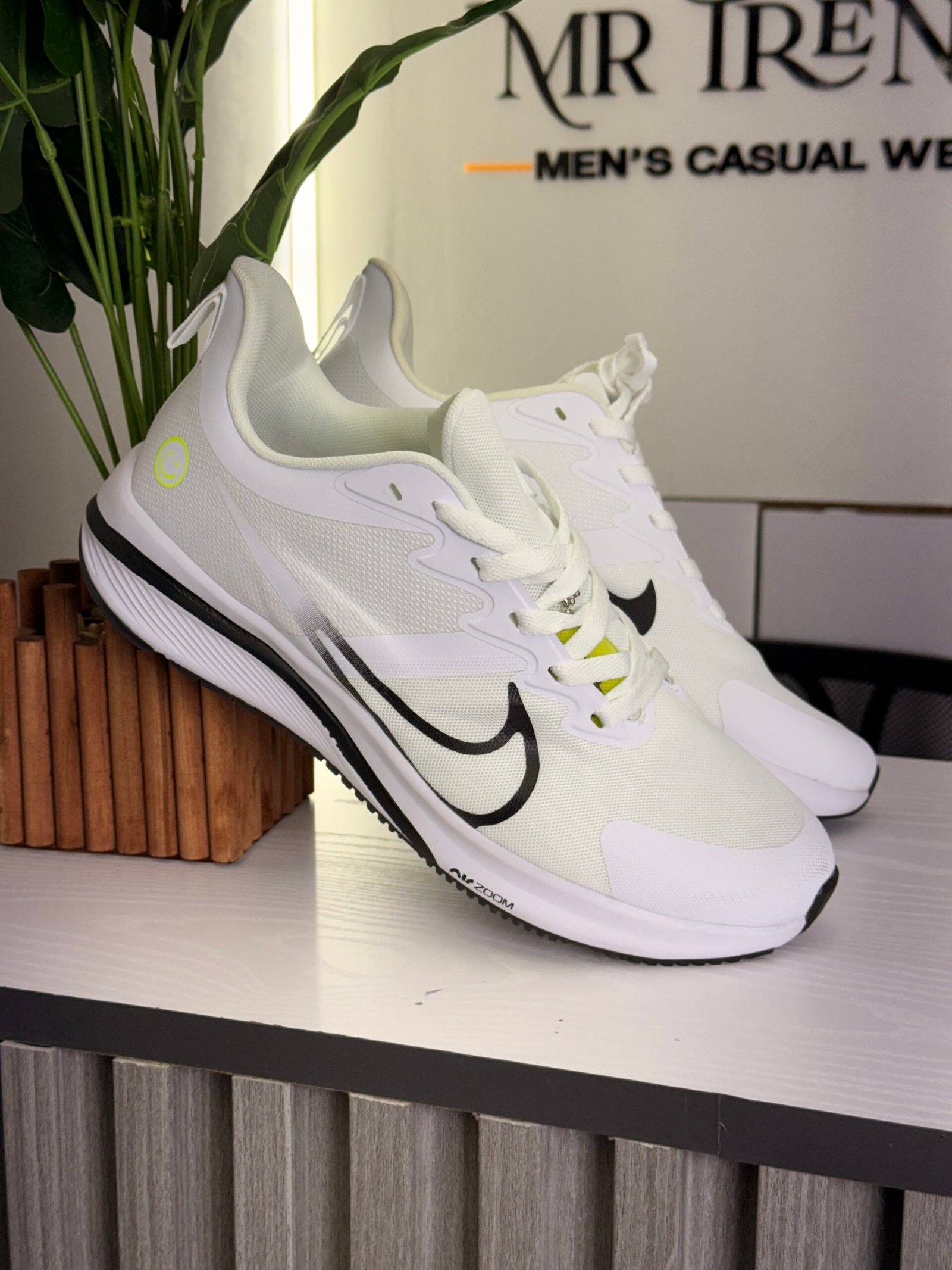 White Zoom Running Shoes
