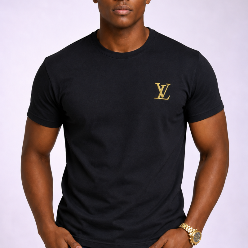 Black Short Sleeve T-shirt for Men