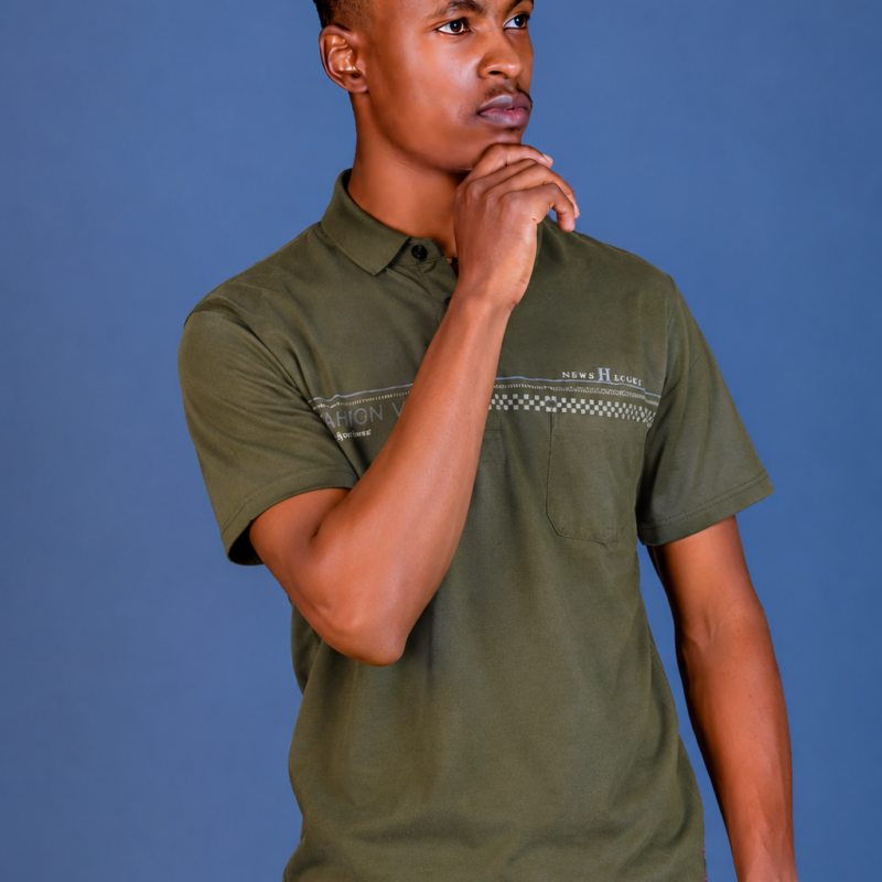 Green Sportswear Polo For Men
