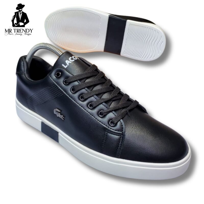 Black Lacoste Casual Shoes for Men