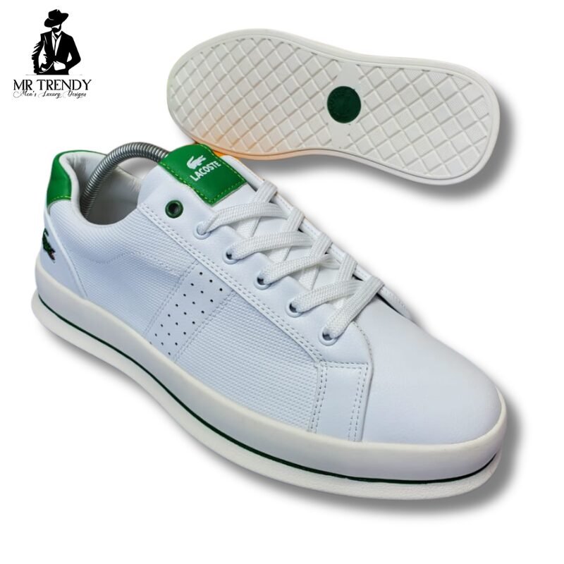 White Lacoste Casual Shoes for Men