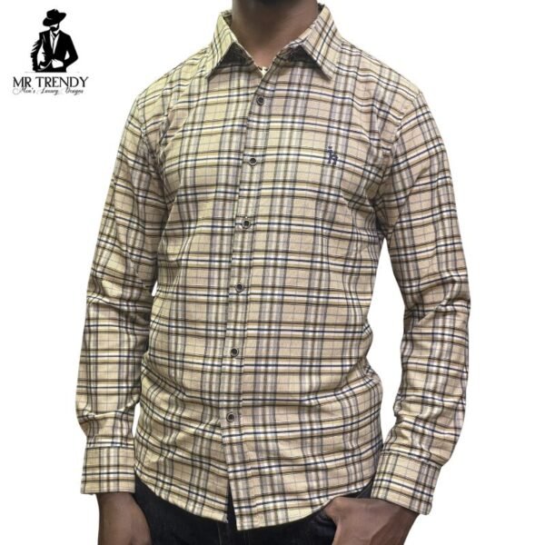 Brown Checkered Casual Shirt