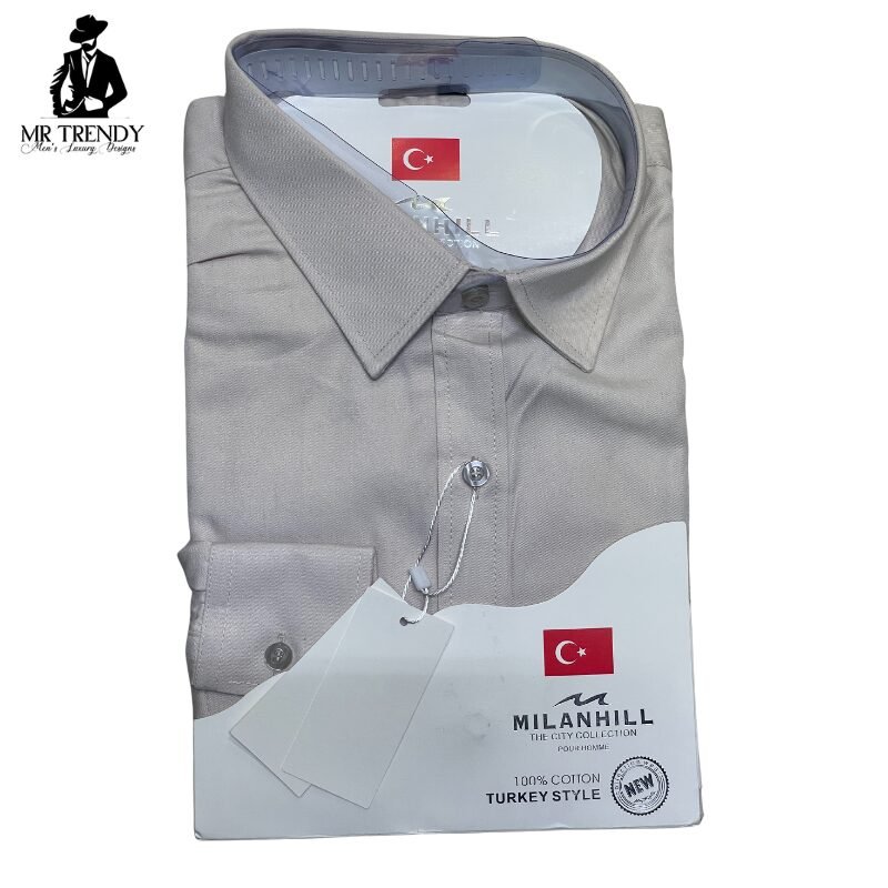 Cream MilanHill Formal Shirts – Turkey Design