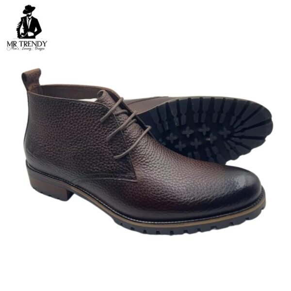 Brown Leather Boots for Men