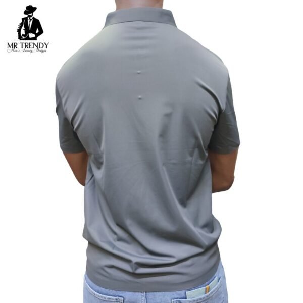 Charcoal Grey Top Quality Polo Shirts for Men - Image 2