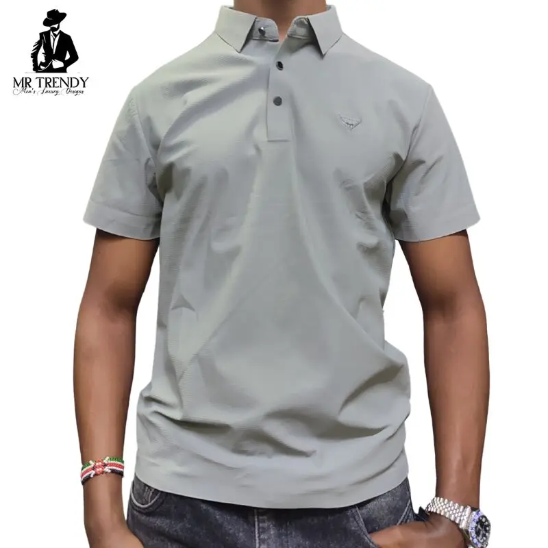Grey Top Quality Polo Shirts for Men