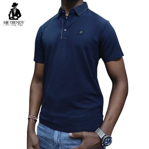 Navy Blue Top Quality Polo Shirts for Men