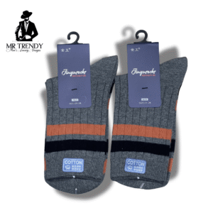 Grey Pure Cotton Comfy Socks
