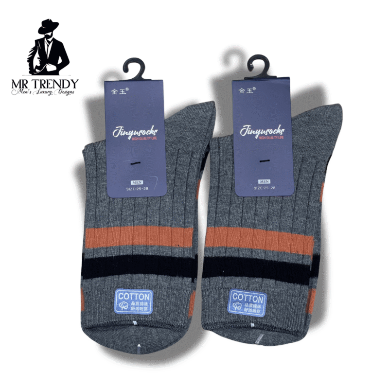 Grey Pure Cotton Comfy Socks