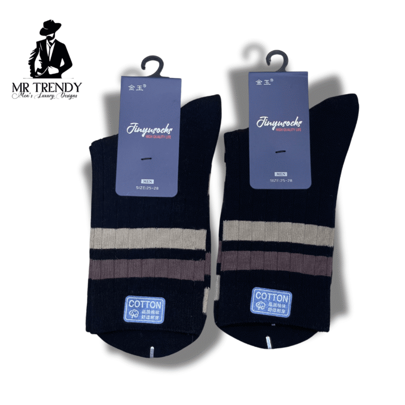 Black Pure Cotton Comfy Socks for Men