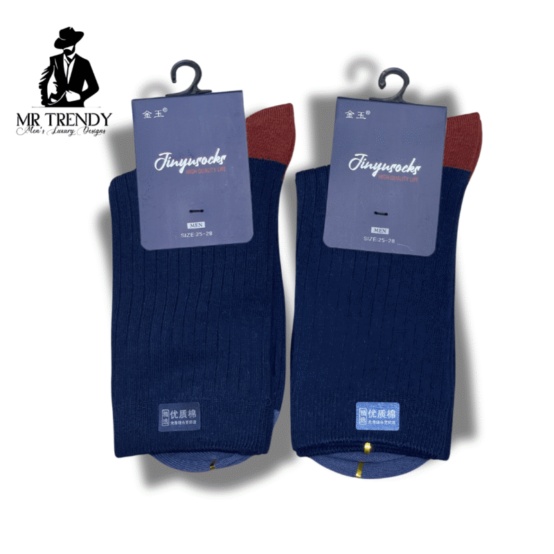 Blue Pure Cotton Comfy Socks for Men