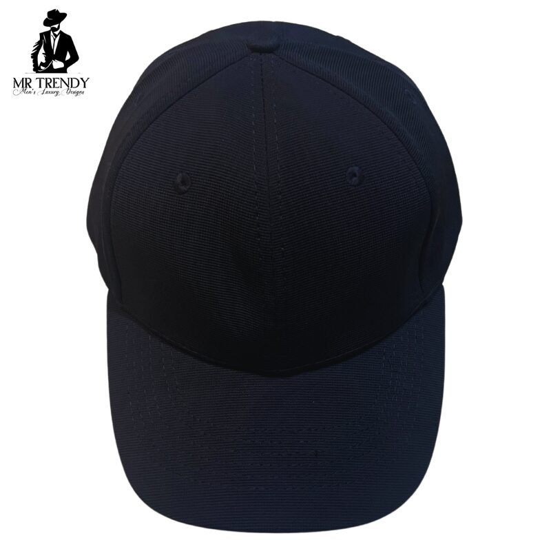 Black Plain Cap for Men