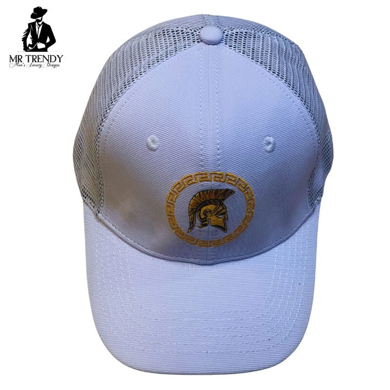 White Spartan Mesh Cap