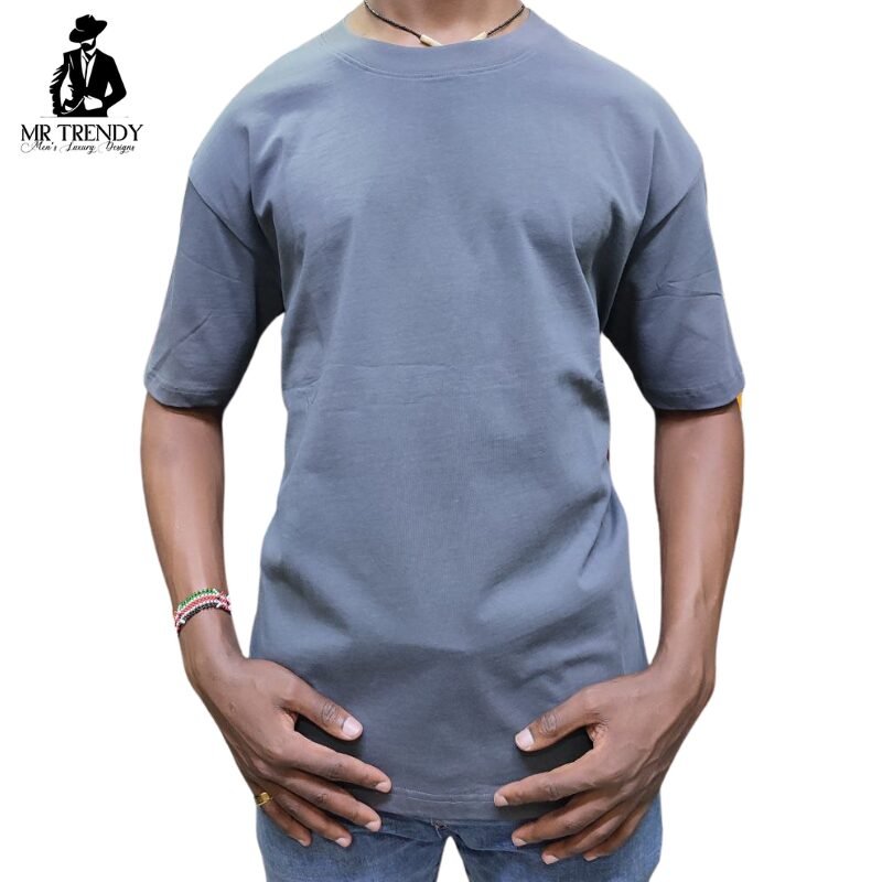 Grey Plain T-Shirts for Men