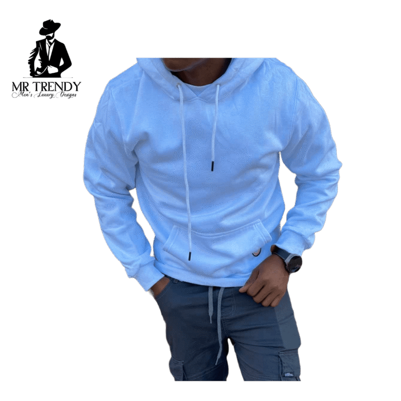 White Plain Premium Cotton Hoodies – Unisex