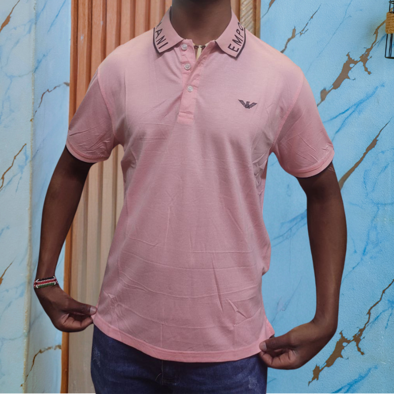 Men’s Pink Polo T-shirt