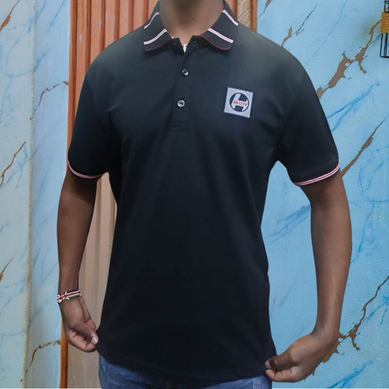 Black Polo T-shirt for Men