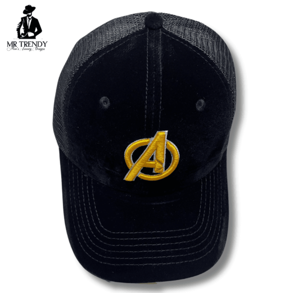 Suede Avengers Mesh Cap | Yellow Logo