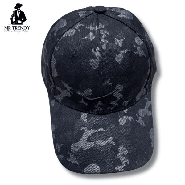 Black Army Design Camo Print Snapback Hat