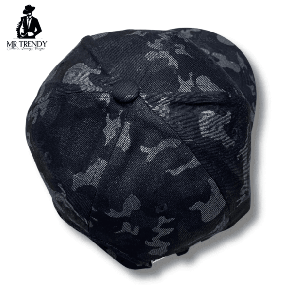 Black Army Design Camo Print Snapback Hat - Image 2