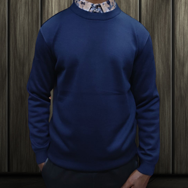Navy Blue Cotton Sweaters
