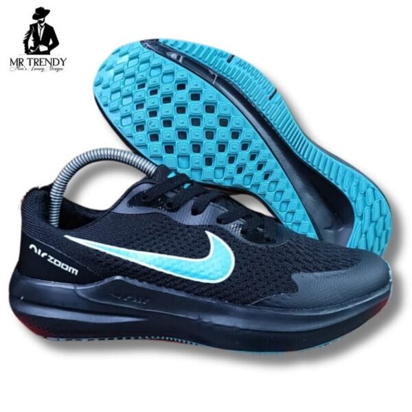 Black & Sky Blue Nike Zoom Trainers