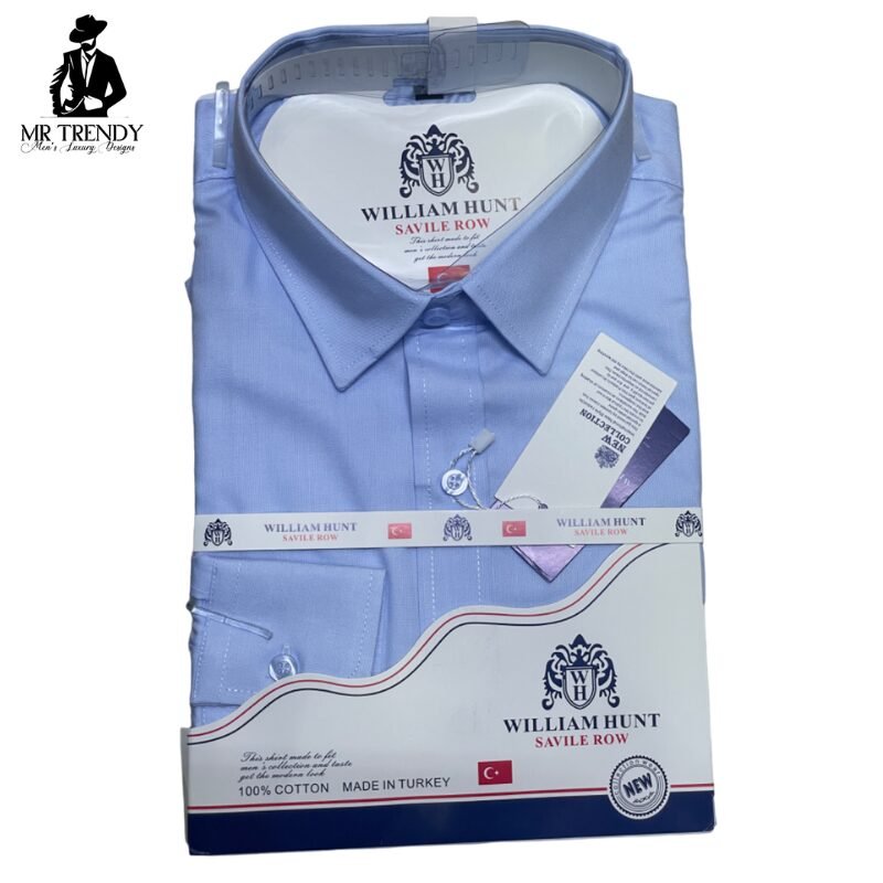 Light Blue William Hunt Formal Shirts – Turkey Design